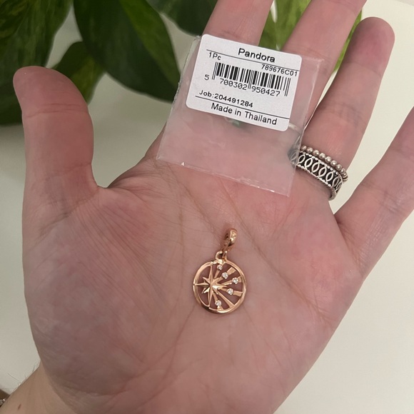 NWT Pandora ME Rose Gold Rays of Life Medallion Charm - Picture 5 of 7
